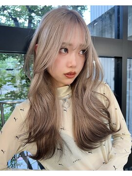 ラキングキョウト(LA KING KYOTO) 10代20代30代40代ミルクティーベージュ/大人色気グレーレイヤー