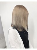 イメチェンヘアスタイル　ミルクティーカラー×ブラック　小岩　