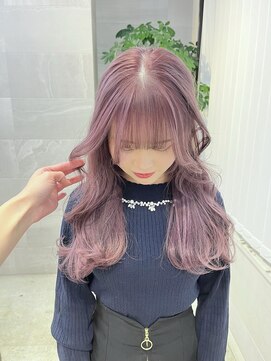 ソル 栄矢場町(SOL) ピンクカラー/ピンクラベンダー/韓国ヘア/韓国ハイトーン
