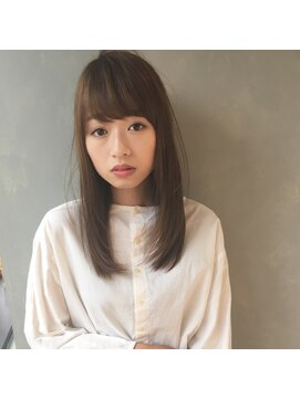 ヨペ(yope) 韓国ストレートレイヤー/シフォンベージュ