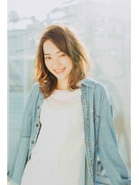 ニュイ 高槻 阪急茨木店(nui)&nbsp;イメチェンアンブレラカラー前髪ウェーブパーマこなれミディ