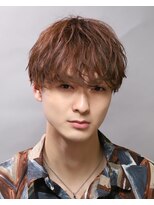 リップス 千葉annex(LIPPS)&nbsp;メンズ刈り上げマッシュ緩め波巻きパーマブラウンカラー