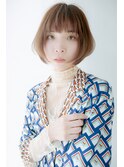 【20,30代お手入れ楽で収まり良いふんわりと柔らかボブ】