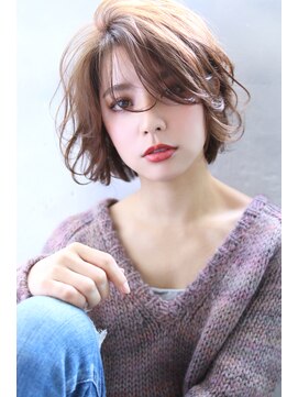 ロゼ 茨木(Rose) 【ROSE】ショートボブ＿オリーブベージュボブ