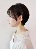 オリーブカラー秋色透明感カラーボブルフ_ba534101