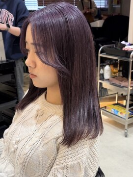 ヒビヲ(HIBIO) ブラウンカラーミルクティーベージュブリーチなしダブルカラー