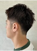 メンズカット刈り上げツーブロック眉カット