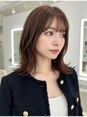 美髪/ワイドバング/レイヤーカット/くすみベージュ/新小岩駅