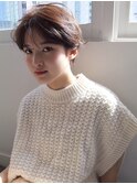 前髪ありハンサムショート