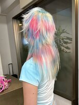 レコ 渋谷(LECO) 抜きっぱなしハイトーンブロンドデザインウルフ