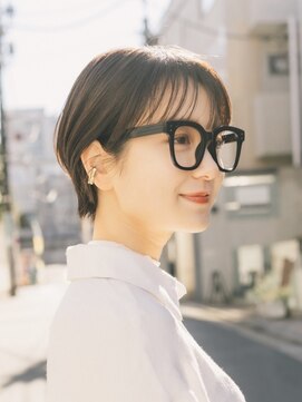 ガーデンヨコハマ(GARDEN YOKOHAMA) ショート チェリーブラウン デジタルパーマ 丸型 卵型 四角