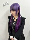 【レミー100%/54cm】レミーシールエクステ&原色カラーブリーチ