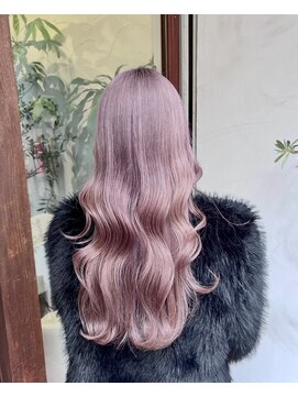 アン(Hair make un) ピンクラベンダー