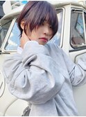 ショート×シアーグレージュ