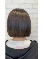 ビス ヘア アンド ビューティー 西新井店(Vis Hair＆Beauty)&nbsp;10代20代切りっぱなしボブアッシュベージュ