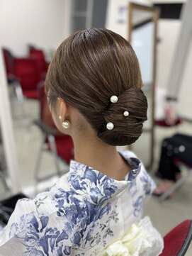 ヘアメイク マリア 福岡天神西通り(hair make MARIA) シンプルシニヨン