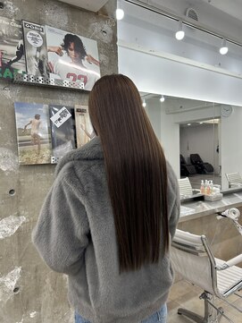 ディジョン 自由ヶ丘(Dijon) 韓国顔まわりレイヤーカットグレージュオリーブベージュブラウン