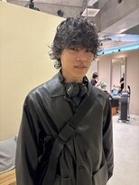 ネロ ヘアサロン ネイビー 渋谷(NERO HAIRSALON NAVY) 【笠井至音】メンズ スパイラルパーマ ウルフ