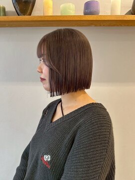 ロマリア ヒルズ 表参道 原宿(Lomalia HILLS) ボブヘア[表参道/原宿/ダブルカラー/ケアブリーチ/縮毛矯正]