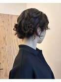 ヘアアレンジ/ヘアセット/お呼ばれセット/ツインアレンジ