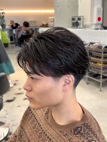 テンション(tension)&nbsp;メンズカットフェザーパーマニュアンスパーマ眉毛カット札幌大通