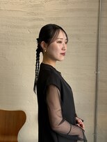 ツキヘア(TUKI hair)&nbsp;カチモリ×ロープ編みアレンジ＊
