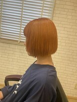 アールヘア(ar hair) ダブルカラーでつくる高発色オレンジボブ