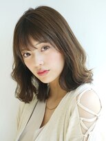 ジーナ 福岡天神(Zina)&nbsp;セシルカットフリンジウェーブx大人かわいい前髪ココアブラウン