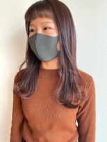 ツイギー 宮西店(TWiGGY)&nbsp;ショートバングにラフなロングヘア