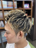 バーバーファースト(BARBER FIRST) アップバング×ハイライト