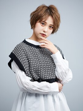 ソシエ アヴェダ さいたま新都心店(SOCIE AVEDA) ベリーショート/センターパート［さいたま新都心駅/髪質改善]