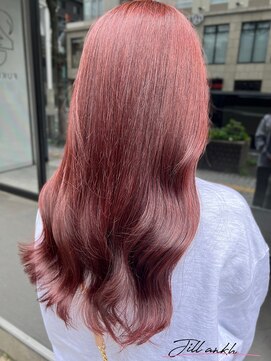 ジル アンク(Jill ankh) 《Jillankh姫路駅前》レッドバイオレット　暖色系　ダブルカラー