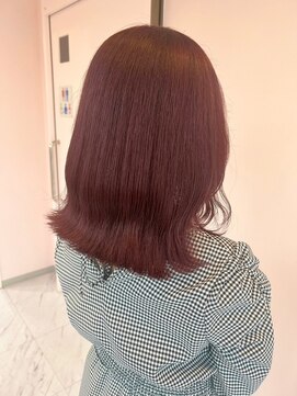 ゲーム バイ アランスミシー 横浜(GAME by Alan Smithee) ダブルカラーピンクベージュケアブリーチハイトーン髪質改善