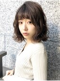 EIGHT 波巻きウェーブ×sweetミディアムヘア