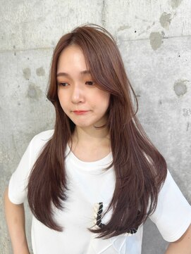 シーシンジュク 新宿南口(Sea shinjuku) 透明グレージュ×顔まわりレイヤーカット【髪質改善/新宿】