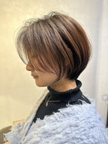 ナンバー 六本松(Number)&nbsp;大人可愛い20代30代40代丸みショートボブ/切りっぱなし/韓国