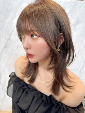 クム(kumu) 【kumu】韓国風ミディ/似合わせ前髪/グレージュ/栄/名古屋
