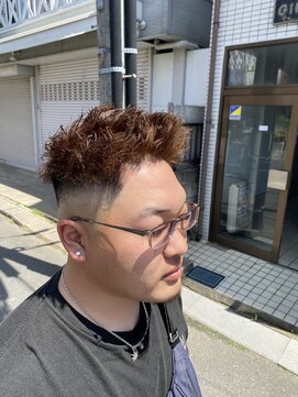 スウェル 船橋店(Swell) MEN'S/ダークアッシュ/アッシュ/カルマパーマ/ベリーショート1