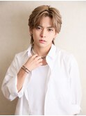 フェザーショート×ハイトーンミルクティー