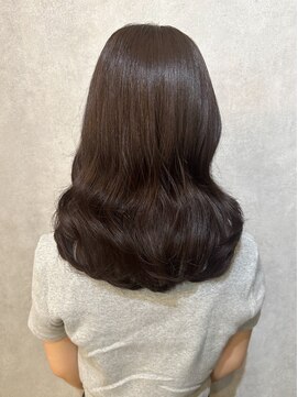 ウィスプ 赤羽店(wisp) うるおいまとまる髪質ケアTr＋秋色カラー コテ巻きアレンジ#2