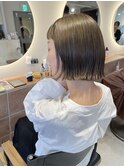 ミニボブ ハイトーン ベージュ 赤み消しカラー 【miku】