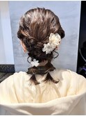 結婚式ヘアセット/個性派ツイン