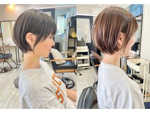 【Hariu】女性らしいふんわりしたまるみのあるショートカットが得意◎初めて短くする方もお任せ下さい♪
