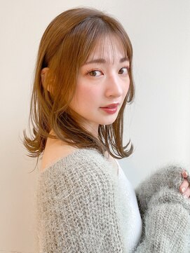エトラ 渋谷店(etora) 前髪 外ハネボブ ワイドバング イメチェン 美髪"