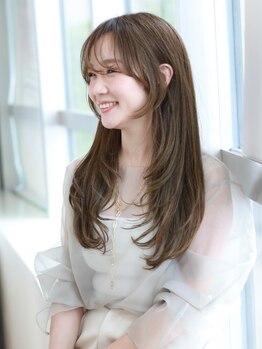エフイチリン 千葉店(F.ICHIRIN)の写真/【OPEN記念!透明感＆コラーゲンカラー】カット+カラー+トリートメント¥9900 自分史上最高の美髪に☆千葉