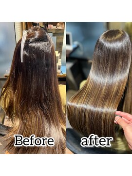 シグマラテ(SIGMA LATTE) ハイライト毛×縮毛矯正