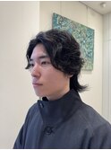 【かほ】癖毛×ウルフカット