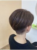 刈り上げ女子　カラー＆カット