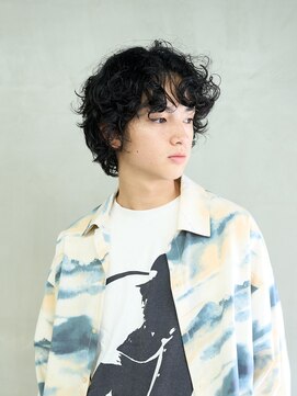 トオ(TOH) メンズマッシュショートパーマナチュラルパーマ癖毛風パーマ