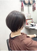 【立川】横顔美人ショートボブ/白髪ぼかし/白髪活かし/南口